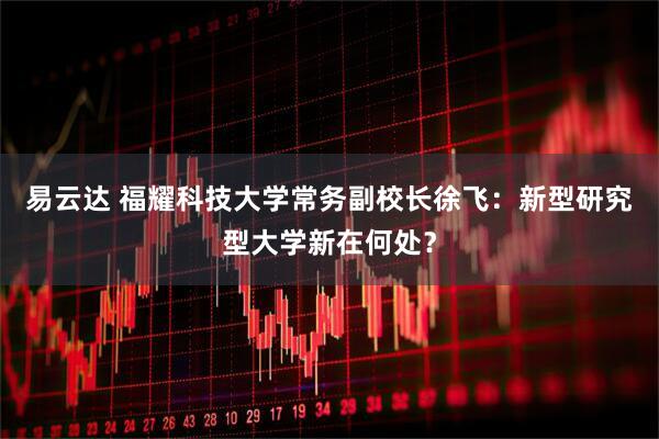 易云达 福耀科技大学常务副校长徐飞：新型研究型大学新在何处？