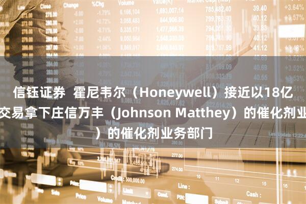 信钰证券  霍尼韦尔（Honeywell）接近以18亿英镑的交易拿下庄信万丰（Johnson Matthey）的催化剂业务部门